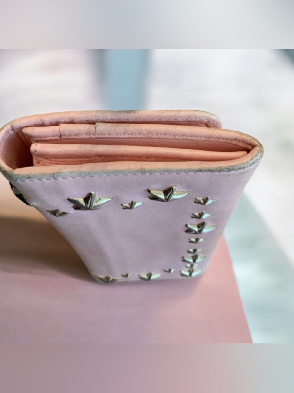 Jimmy Choo Pink Star-Studded Clutch - Picture 4 of 8